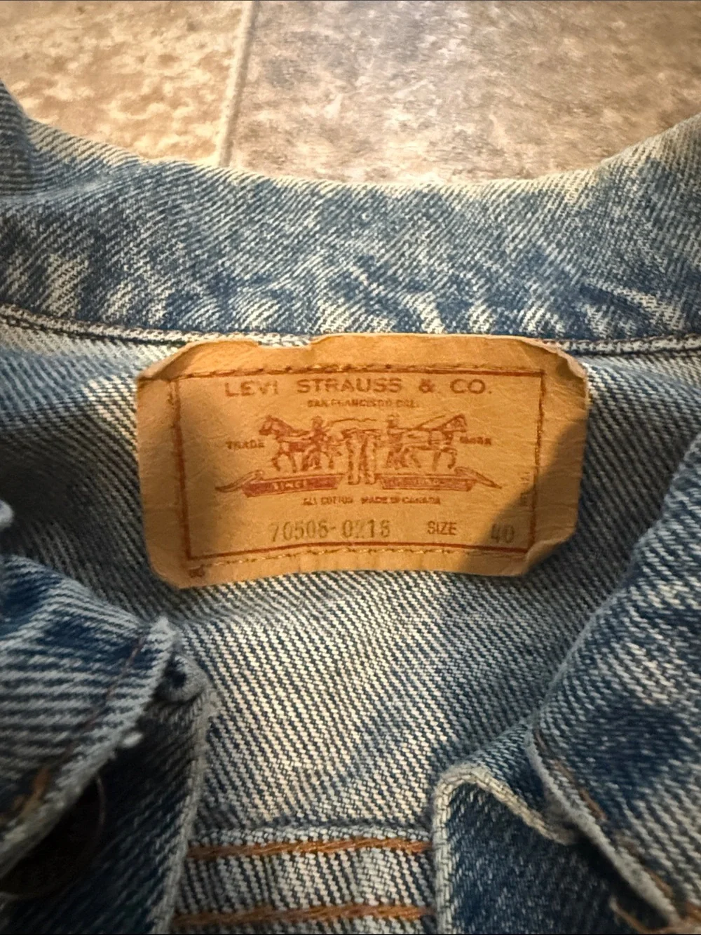 Vintage 80’s Levi’s 70506-0216 Denim Trucker Jacket